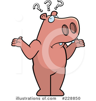 Royalty-Free (RF) Hippo Clipart Illustration by Cory Thoman - Stock Sample #228850