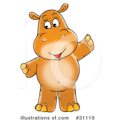 Hippo Clipart #31110 by Alex Bannykh