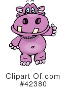 Hippo Clipart #42380 by Dennis Holmes Designs