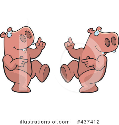 Royalty-Free (RF) Hippo Clipart Illustration by Cory Thoman - Stock Sample #437412
