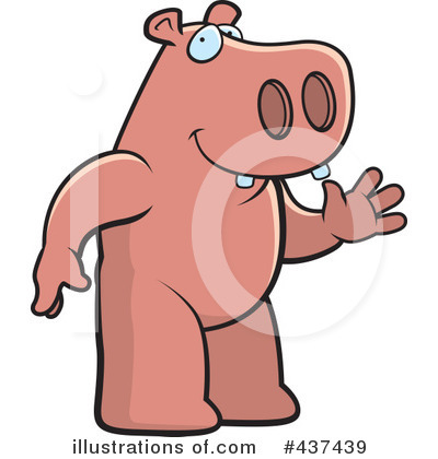 Royalty-Free (RF) Hippo Clipart Illustration by Cory Thoman - Stock Sample #437439