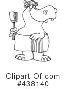 Hippo Clipart #438140 by toonaday