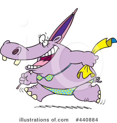 Hippo Clipart #440884 by toonaday