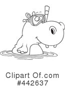 Hippo Clipart #442637 by toonaday