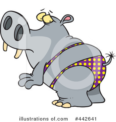 Hippo Clipart #442641 by toonaday
