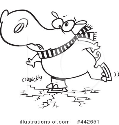Royalty-Free (RF) Hippo Clipart Illustration by toonaday - Stock Sample #442651