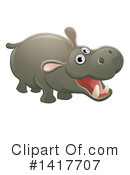 Hippopotamus Clipart #1417707 by AtStockIllustration