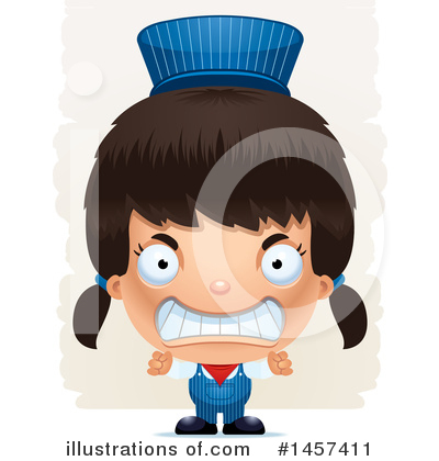 Royalty-Free (RF) Hispanic Girl Clipart Illustration by Cory Thoman - Stock Sample #1457411