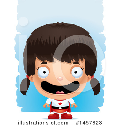 Royalty-Free (RF) Hispanic Girl Clipart Illustration by Cory Thoman - Stock Sample #1457823