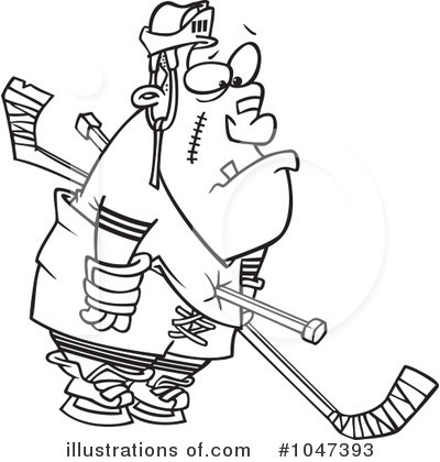 Royalty-Free (RF) Hockey Clipart Illustration by toonaday - Stock Sample #1047393