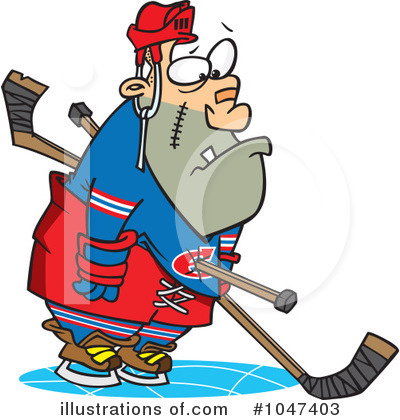 Royalty-Free (RF) Hockey Clipart Illustration by toonaday - Stock Sample #1047403