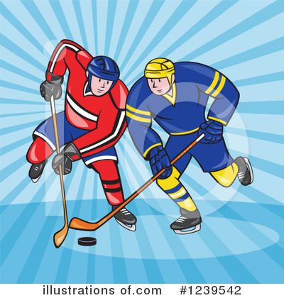 Royalty-Free (RF) Hockey Clipart Illustration by patrimonio - Stock Sample #1239542