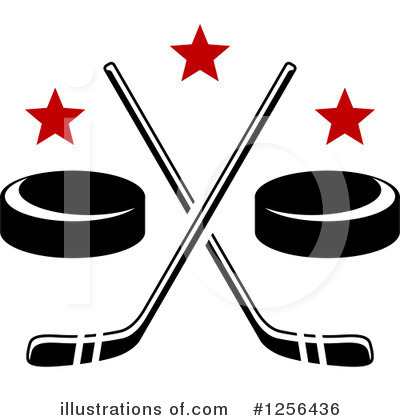Royalty-Free (RF) Hockey Clipart Illustration by Vector Tradition SM - Stock Sample #1256436