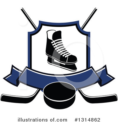 Royalty-Free (RF) Hockey Clipart Illustration by Vector Tradition SM - Stock Sample #1314862