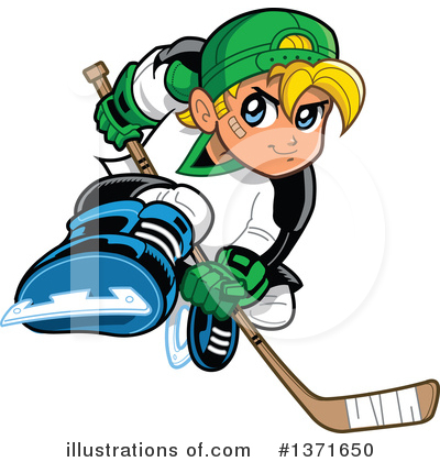 Royalty-Free (RF) Hockey Clipart Illustration by Clip Art Mascots - Stock Sample #1371650