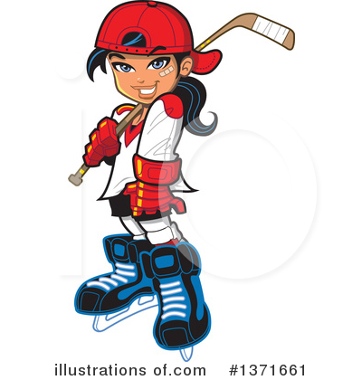Hockey Clipart #1371661 by Clip Art Mascots
