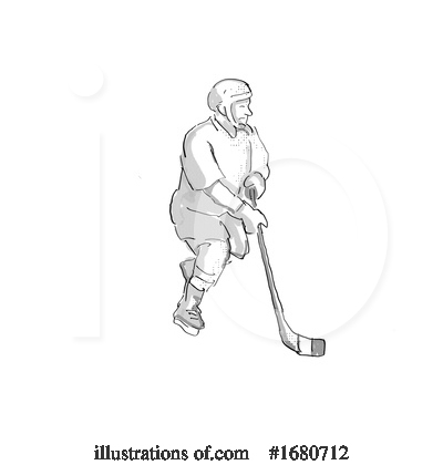 Royalty-Free (RF) Hockey Clipart Illustration by patrimonio - Stock Sample #1680712