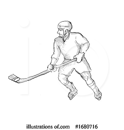 Royalty-Free (RF) Hockey Clipart Illustration by patrimonio - Stock Sample #1680716