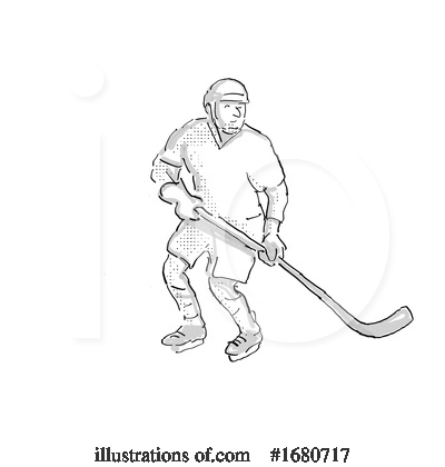 Royalty-Free (RF) Hockey Clipart Illustration by patrimonio - Stock Sample #1680717
