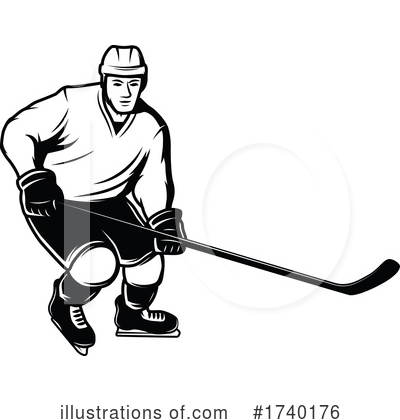 Royalty-Free (RF) Hockey Clipart Illustration by Vector Tradition SM - Stock Sample #1740176
