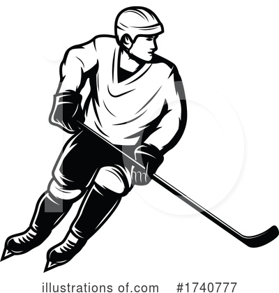 Royalty-Free (RF) Hockey Clipart Illustration by Vector Tradition SM - Stock Sample #1740777