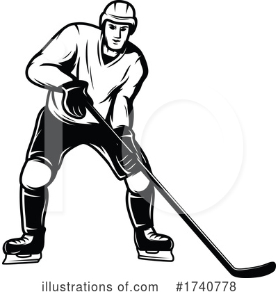 Royalty-Free (RF) Hockey Clipart Illustration by Vector Tradition SM - Stock Sample #1740778