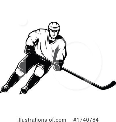 Royalty-Free (RF) Hockey Clipart Illustration by Vector Tradition SM - Stock Sample #1740784