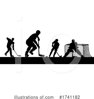 Royalty-Free (RF) Hockey Clipart Illustration by AtStockIllustration - Stock Sample #1741182