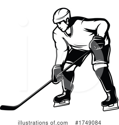 Hockey Player Clipart #1749084 by Vector Tradition SM