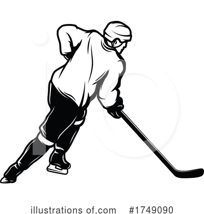 Hockey Player Clipart #1749090 by Vector Tradition SM
