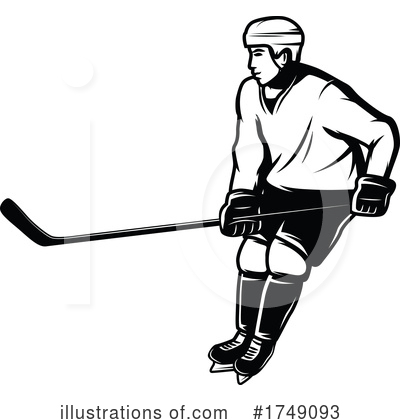 Hockey Player Clipart #1749093 by Vector Tradition SM