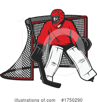 Hockey Player Clipart #1750290 by Vector Tradition SM