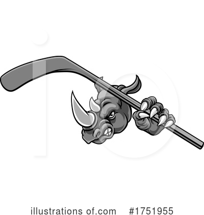 Ice Hockey Clipart #1751955 by AtStockIllustration