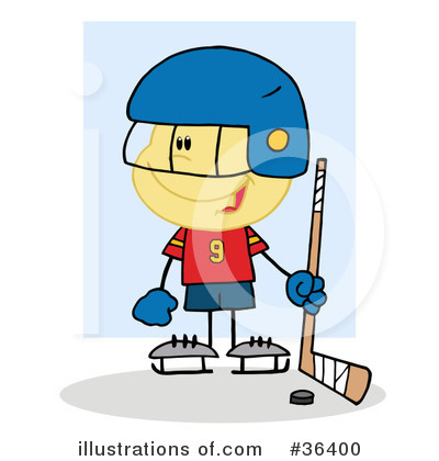 Royalty-Free (RF) Hockey Clipart Illustration by Hit Toon - Stock Sample #36400