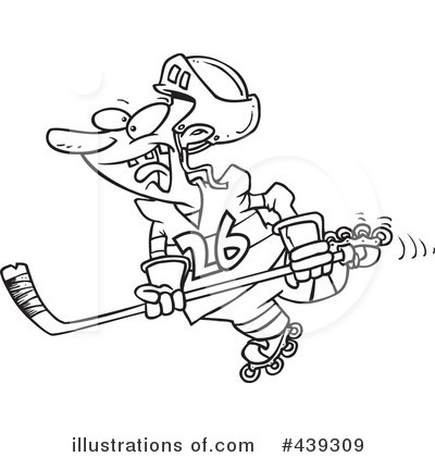 Royalty-Free (RF) Hockey Clipart Illustration by toonaday - Stock Sample #439309
