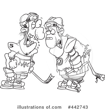 Royalty-Free (RF) Hockey Clipart Illustration by toonaday - Stock Sample #442743
