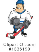 Hockey Player Clipart #1336190 by Vector Tradition SM