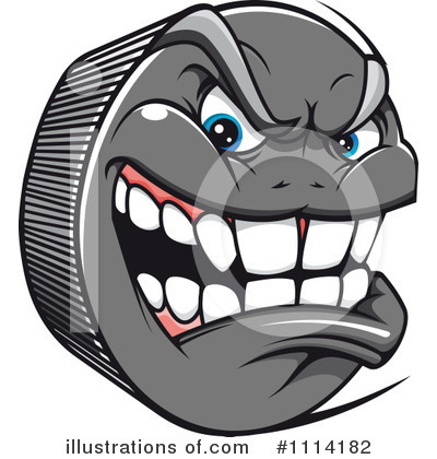 Royalty-Free (RF) Hockey Puck Clipart Illustration by Vector Tradition SM - Stock Sample #1114182