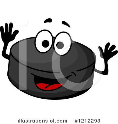 Royalty-Free (RF) Hockey Puck Clipart Illustration by Vector Tradition SM - Stock Sample #1212293