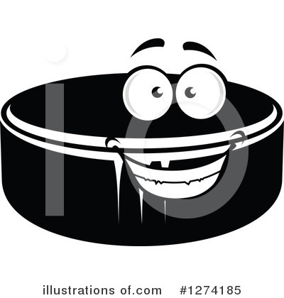 Royalty-Free (RF) Hockey Puck Clipart Illustration by Vector Tradition SM - Stock Sample #1274185