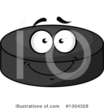 Royalty-Free (RF) Hockey Puck Clipart Illustration by Vector Tradition SM - Stock Sample #1304328