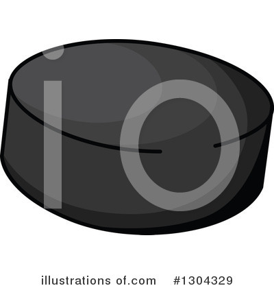 Royalty-Free (RF) Hockey Puck Clipart Illustration by Vector Tradition SM - Stock Sample #1304329