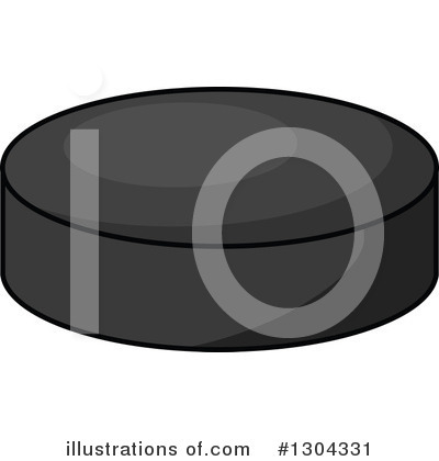 Royalty-Free (RF) Hockey Puck Clipart Illustration by Vector Tradition SM - Stock Sample #1304331
