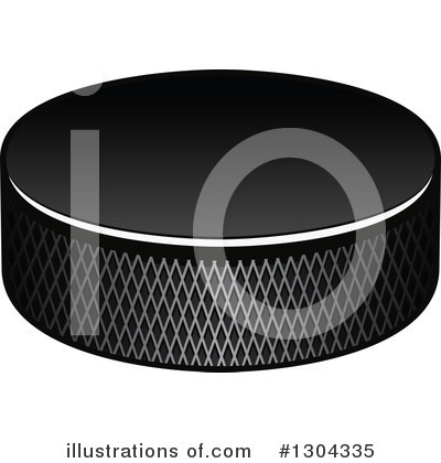 Royalty-Free (RF) Hockey Puck Clipart Illustration by Vector Tradition SM - Stock Sample #1304335