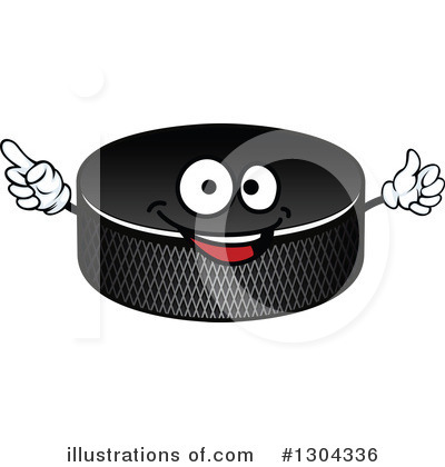 Royalty-Free (RF) Hockey Puck Clipart Illustration by Vector Tradition SM - Stock Sample #1304336