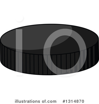 Royalty-Free (RF) Hockey Puck Clipart Illustration by Vector Tradition SM - Stock Sample #1314870