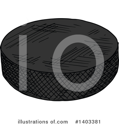 Royalty-Free (RF) Hockey Puck Clipart Illustration by Vector Tradition SM - Stock Sample #1403381