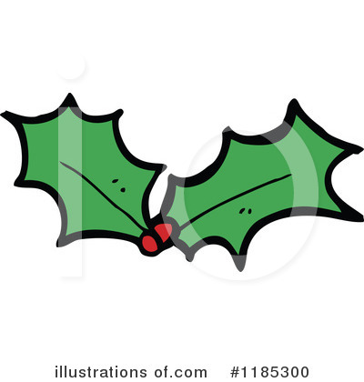 Royalty-Free (RF) Holly And Berries Clipart Illustration by lineartestpilot - Stock Sample #1185300
