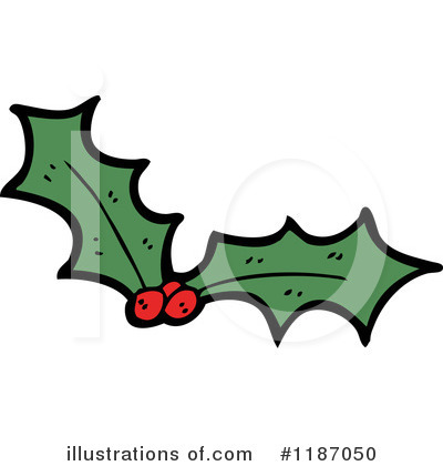 Royalty-Free (RF) Holly And Berries Clipart Illustration by lineartestpilot - Stock Sample #1187050