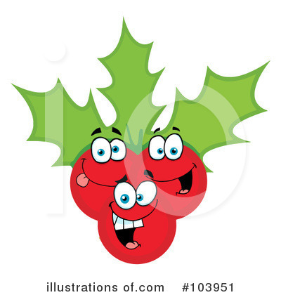 Royalty-Free (RF) Holly Clipart Illustration by Hit Toon - Stock Sample #103951